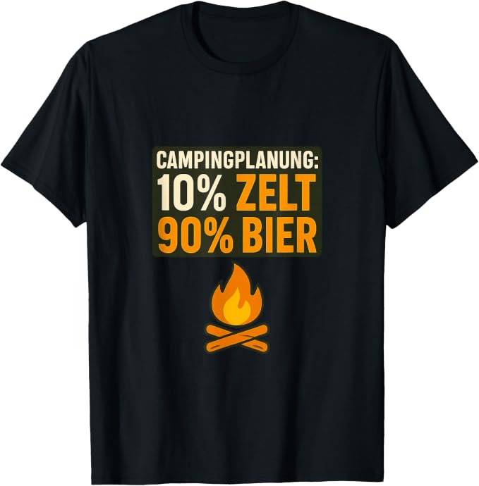 Campingplanung: 10 % Zelt, 90 % Bier