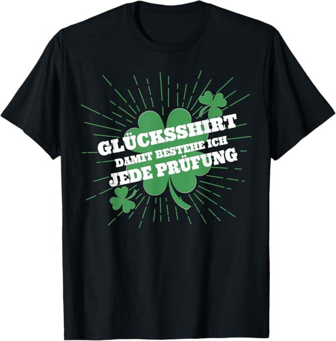 Witziges Herren T-Shirt Glücksbringer für Prüfungen - Abschluss Geschenk